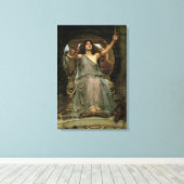 Circe Offering the Cup to Ulysses by JW Waterhouse Canvas Afdruk (Insitu (Houten vloer))