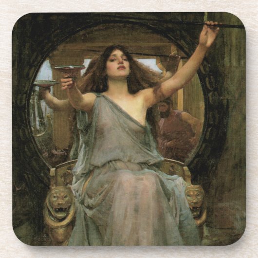 Circe Offering the Cup to Ulysses by JW Waterhouse Drankjes Onderzetter (Voorkant)