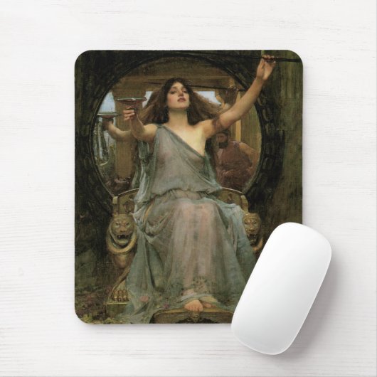 Circe Offering the Cup to Ulysses by JW Waterhouse Muismat (Met muis)