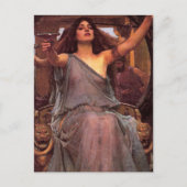 "Circe Offing the Cup to Odysseus" Briefkaart (Voorkant)