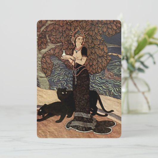 "Circe the Enchantress" van Edmund Dulac Kaart (Staand voorkant)