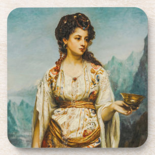 Circe van Jean Jules Bardin (1875) Bier Onderzetter