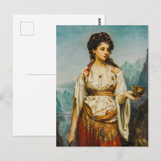 Circe van Jean Jules Bardin (1875) Briefkaart (Voorkant / Achterkant)