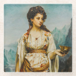 Circe van Jean Jules Bardin (1875) Glazen Onderzetter