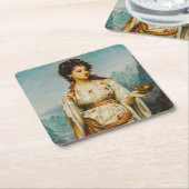 Circe van Jean Jules Bardin (1875) Kartonnen Onderzetters (Schuin)