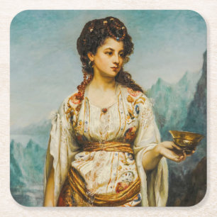 Circe van Jean Jules Bardin (1875) Kartonnen Onderzetters