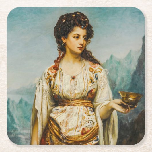 Circe van Jean Jules Bardin (1875) Kartonnen Onderzetters (Voorkant)