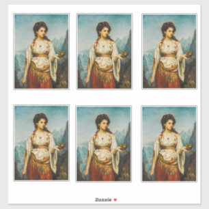 Circe van Jean Jules Bardin (1875) Sticker