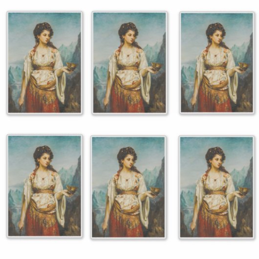 Circe van Jean Jules Bardin (1875) Sticker (Voorkant)