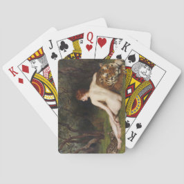Circe (Vrouw en Grote Wilde Katten) (door John Col Pokerkaarten