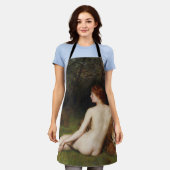 Circe (Vrouw Met Wilde Katten) (door John Collier) Schort (Gedragen)