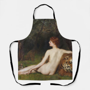 Circe (Vrouw Met Wilde Katten) (door John Collier) Schort
