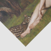 Circe (Vrouw Met Wilde Tijger) (door John Collier) Tissuepapier (Detail)