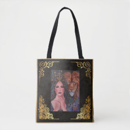 Circe with Lion beroemd gemaakt door Renee Lavoie Tote Bag