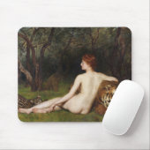 Circe (Woman and Big Wild Cats) (by John Collier) Muismat (Met muis)