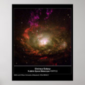 Circinus Galaxy Hubble Telescope Poster (Voorkant)