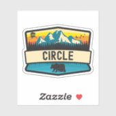 Circle, Alaska Sticker (Vel)