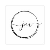 Circle-Art, Monogram, Handschrift stempel (Afrduk)
