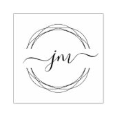 Circle-Art, Monogram, Handschrift stempel (Afrduk)