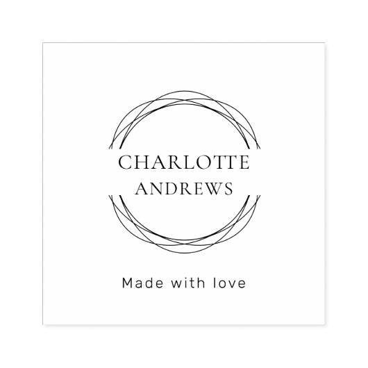 Circle Art Stamp Rubberstempel (Afrduk)