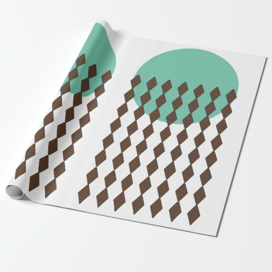 Circle Art Wrapping Paper Cadeaupapier (Uitgerold)