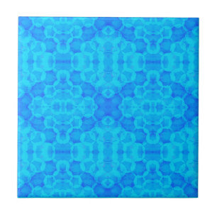 Circle Blobings Ocean Blue Water Tones Tegeltje