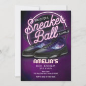 Circle Bright Galaxy Sneaker Ball Verjaardagsfeest Kaart (Voorkant)