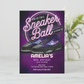 Circle Bright Galaxy Sneaker Ball Verjaardagsfeest Kaart (Staand voorkant)