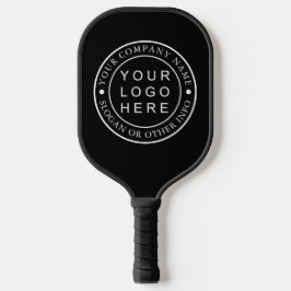 Circle Business Company Logo Black  Pickleball Paddle