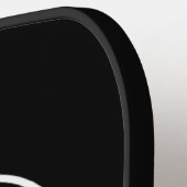 Circle Business Company Logo Black  Pickleball Paddle (Links Detail)