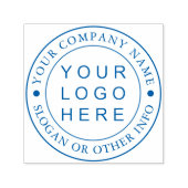 Circle Business Logo Aangepaste Zelfinking Stamp Zelfinktende Stempel (Design)