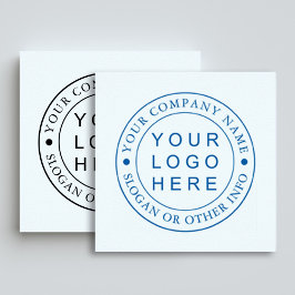 Circle Business Logo Aangepaste Zelfinking Stamp Zelfinktende Stempel