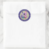 Circle Butterfly 8 Ronde Sticker (Tas)
