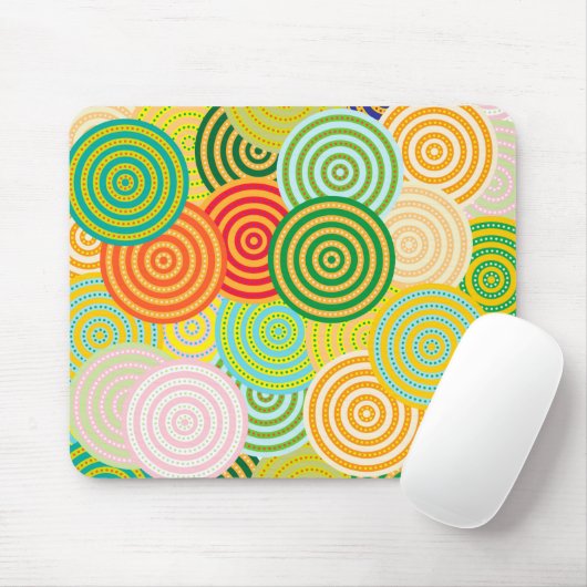Circle-Circles Mousepad Muismat (Met muis)