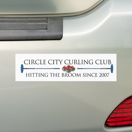 Circle City Curling - Bumpersticker (Op auto)