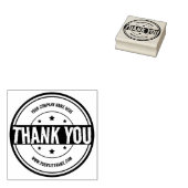Circle Dank u, Aangepaste Business en Site. Rubberstempel (Gestempeld)
