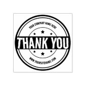 Circle Dank u, Aangepaste Business en Site. Rubberstempel (Afrduk)