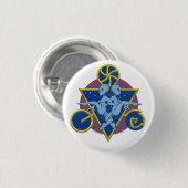 Circle Dansaliens Ronde Button 3,2 Cm (Voorkant /achterkant)