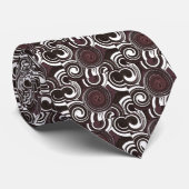 Circle Design-Bourgogne Stropdas (Opgerold)