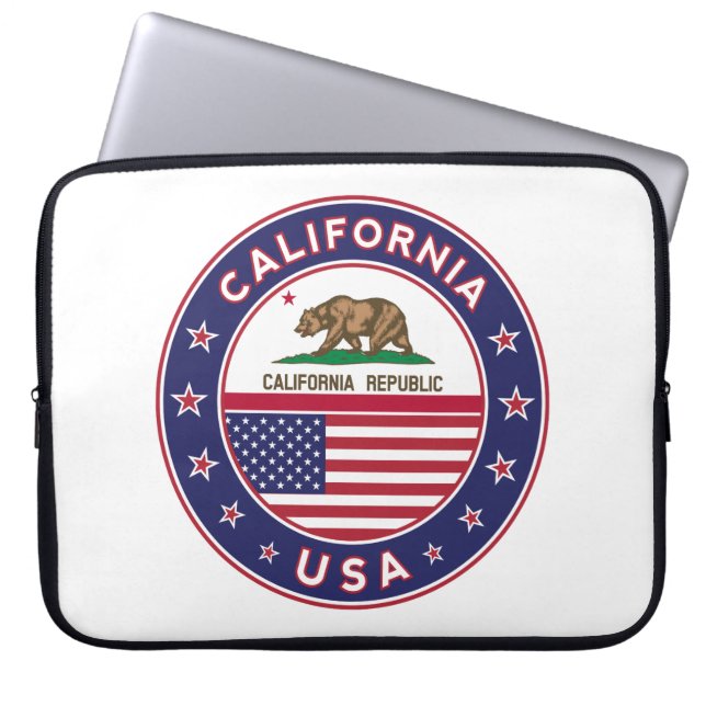 circle design, laptop sleeve (Voorkant)