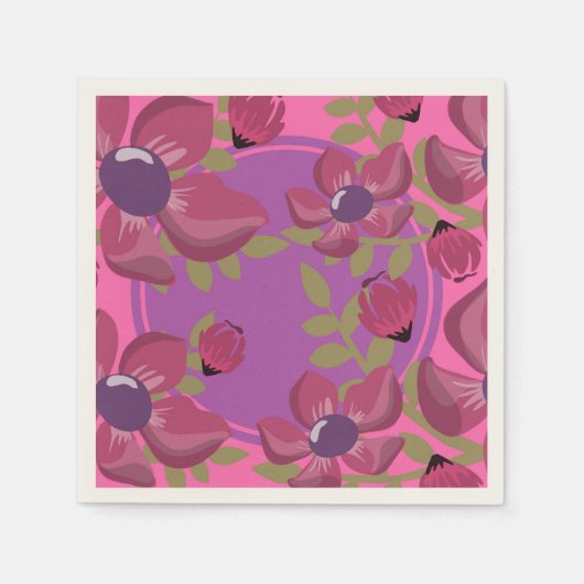 Circle Dot Florah Napkins Servet (Voorkant)