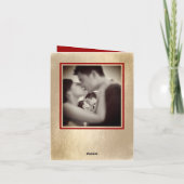 Circle Double Happiness Gold Chinese Weddenfoto Bedankkaart (Achterkant)