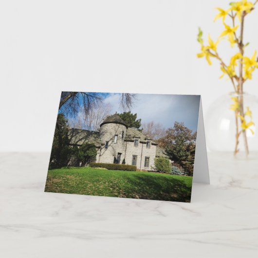 "Circle Down" Verjaardag Kaart (Gele Bloem)