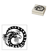 Circle Dragon Art-stempel Rubberstempel (Gestempeld)