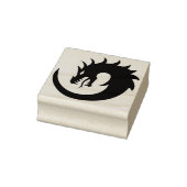 Circle Dragon Silhouette Art Stempel (Stempel)