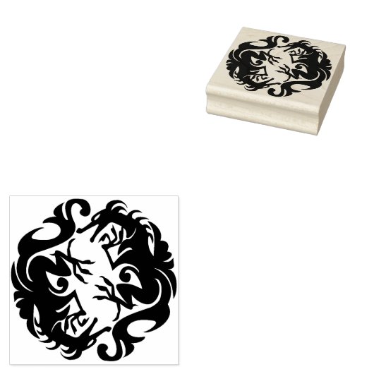 Circle Dragons Art Stempel (Gestempeld)