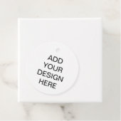 Circle Favor Tag Printing Service Bedankjes Labels (In situ)