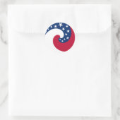 Circle Flag Sticker (Tas)