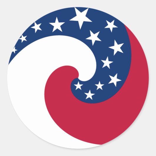 Circle Flag Sticker (Voorkant)