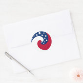 Circle Flag Sticker (Envelop)